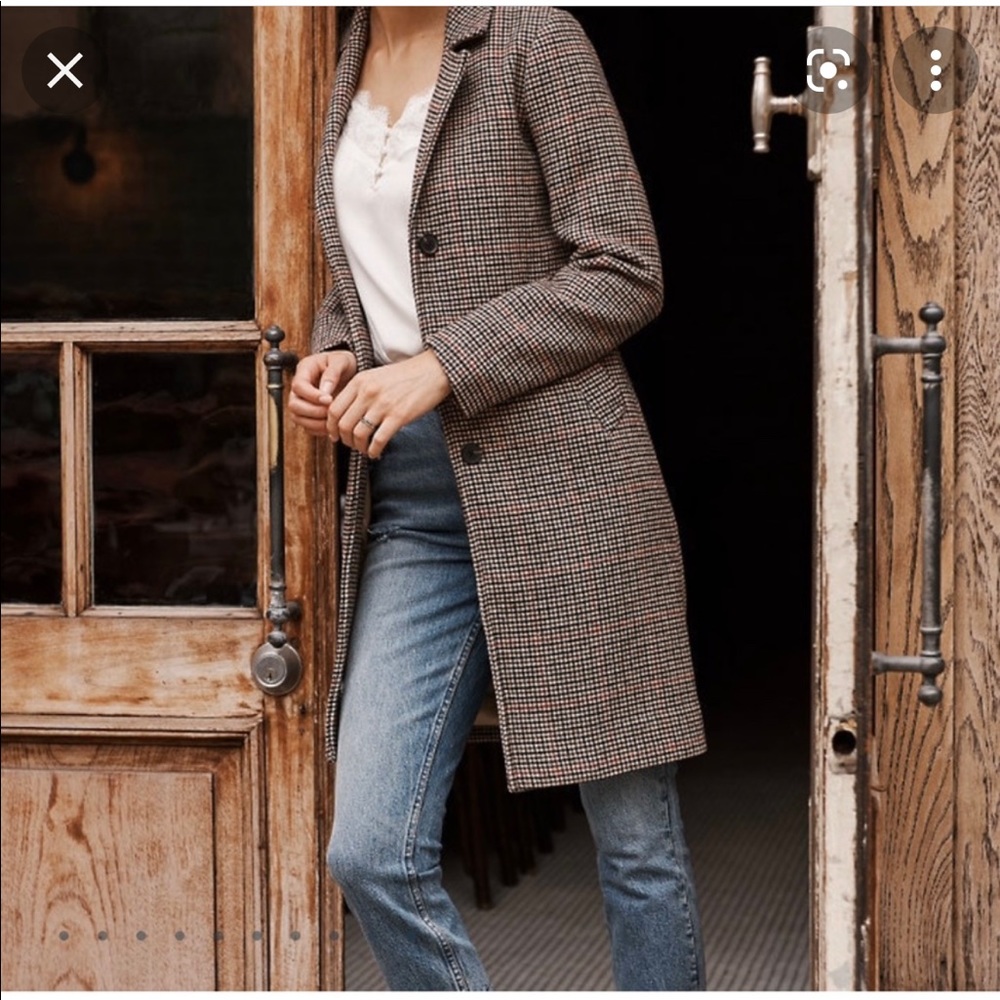 Abercrombie & fitch wool-blend dad coat